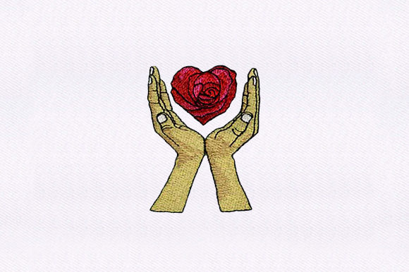 A Designer's Review of the Hands Holding Rose Embroidery