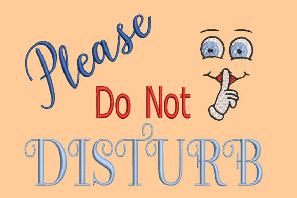 Cute Please Do Not Disturb Sign for Peaceful Spaces