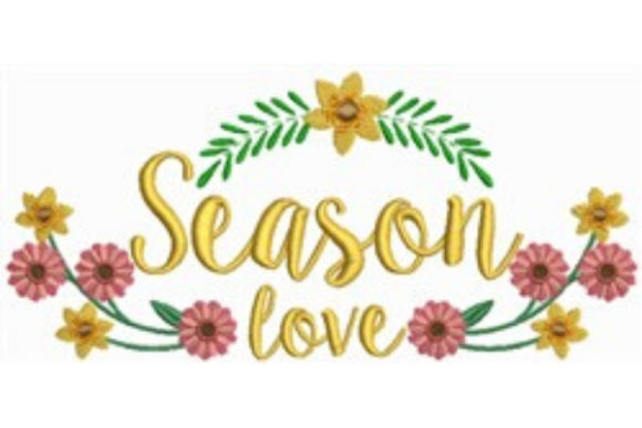 Season Love Embroidery: A Fresh Design for Seasonal Projects